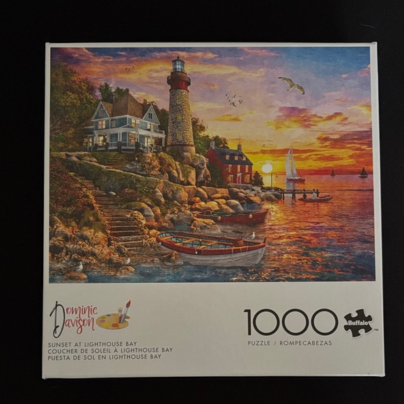 Dominic Davison Sunset at Lighthouse Bay Puzzle - Picture 1 of 2